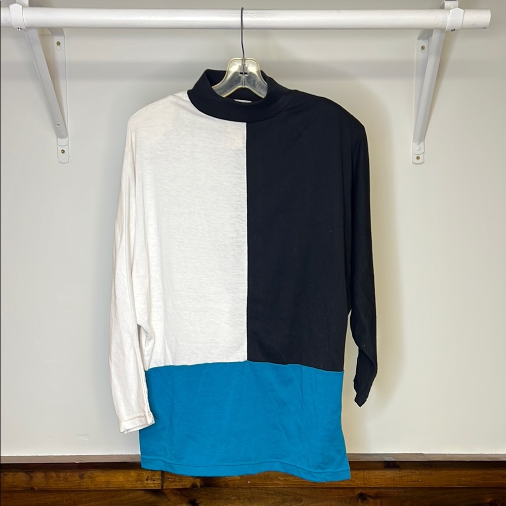 NWT‎ Deadstock Vintage Color Block Long Sleeve Top- S